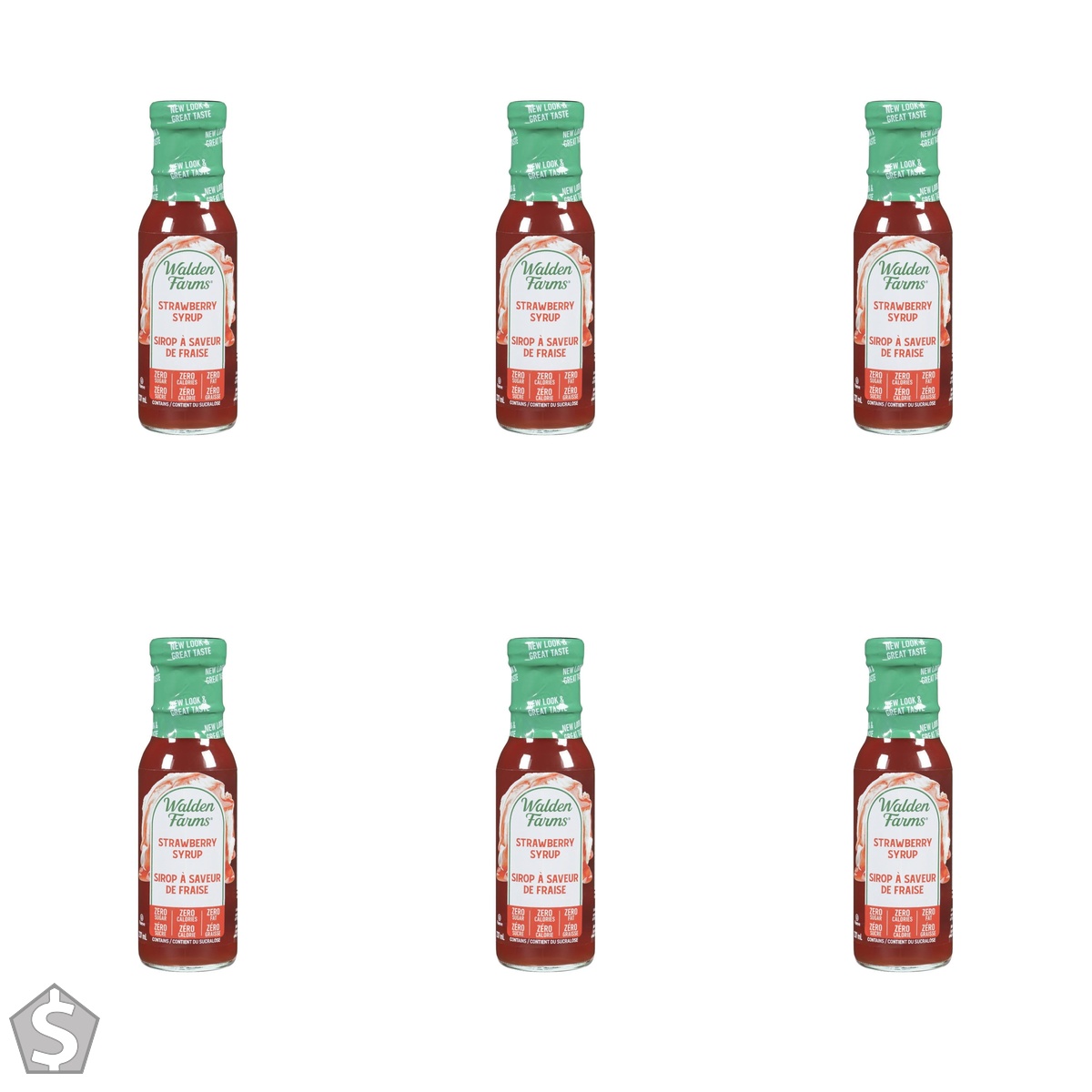 Walden Farms Strawberry Syrup 241 ml (Pack of 6)
