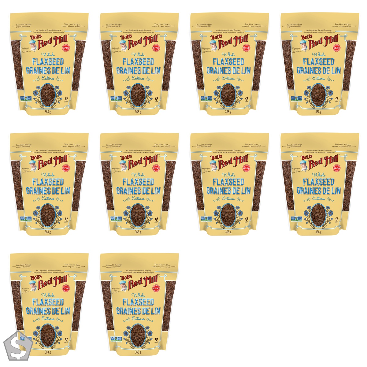 Bob's Red Mill Flaxseed, 368 gm 368 g (Pack of 10)