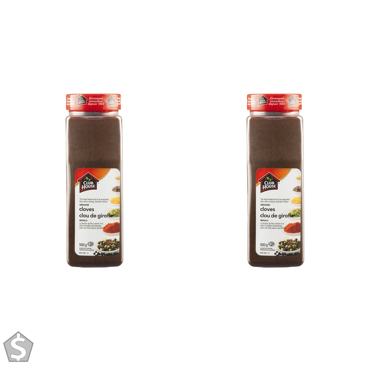 Club House, Quality Natural Herbs and Spices, Ground Cloves, 500g (Pack of 2)