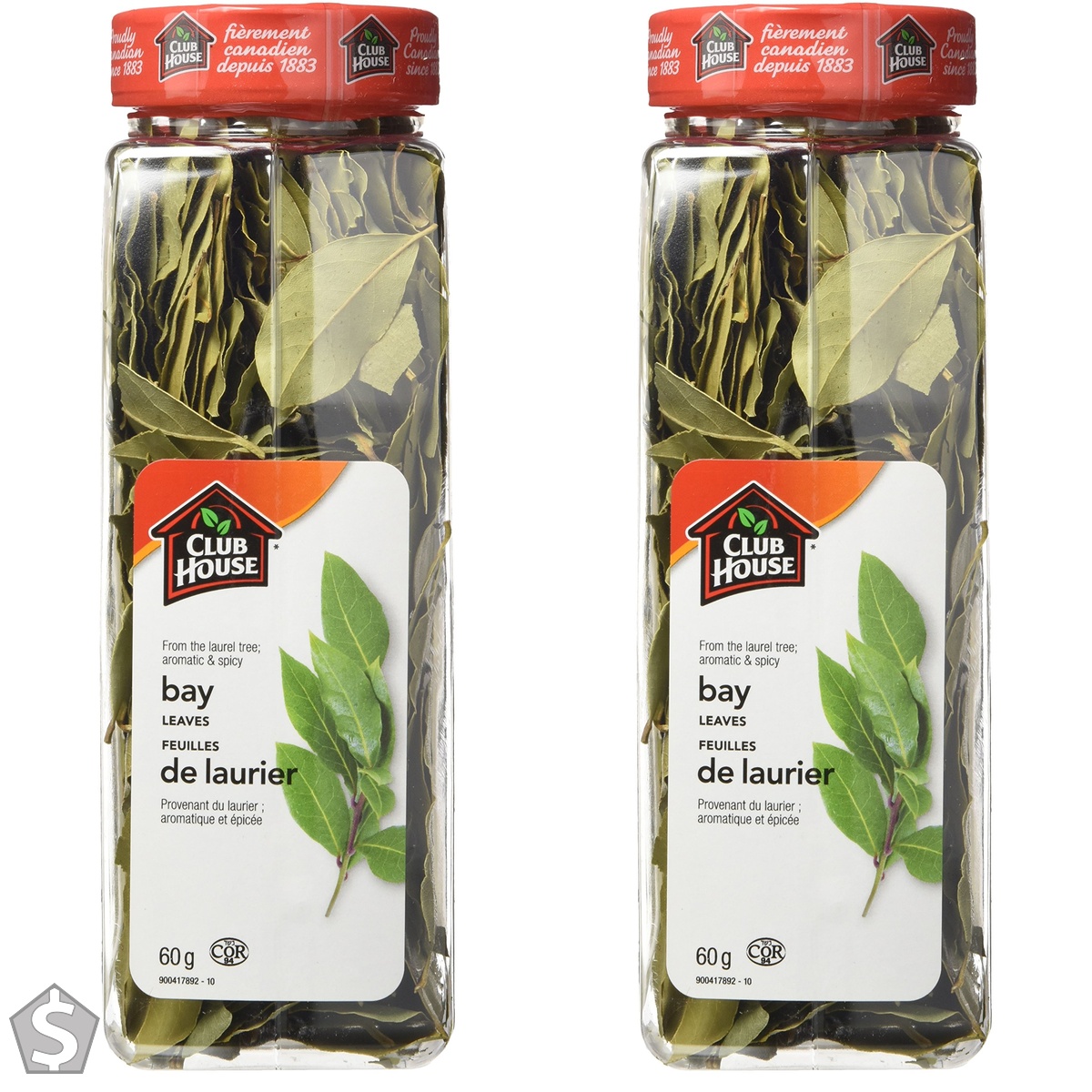 Club House, Quality Natural Herbs & Spices, Bay Leaves, 60g (Pack of 2)