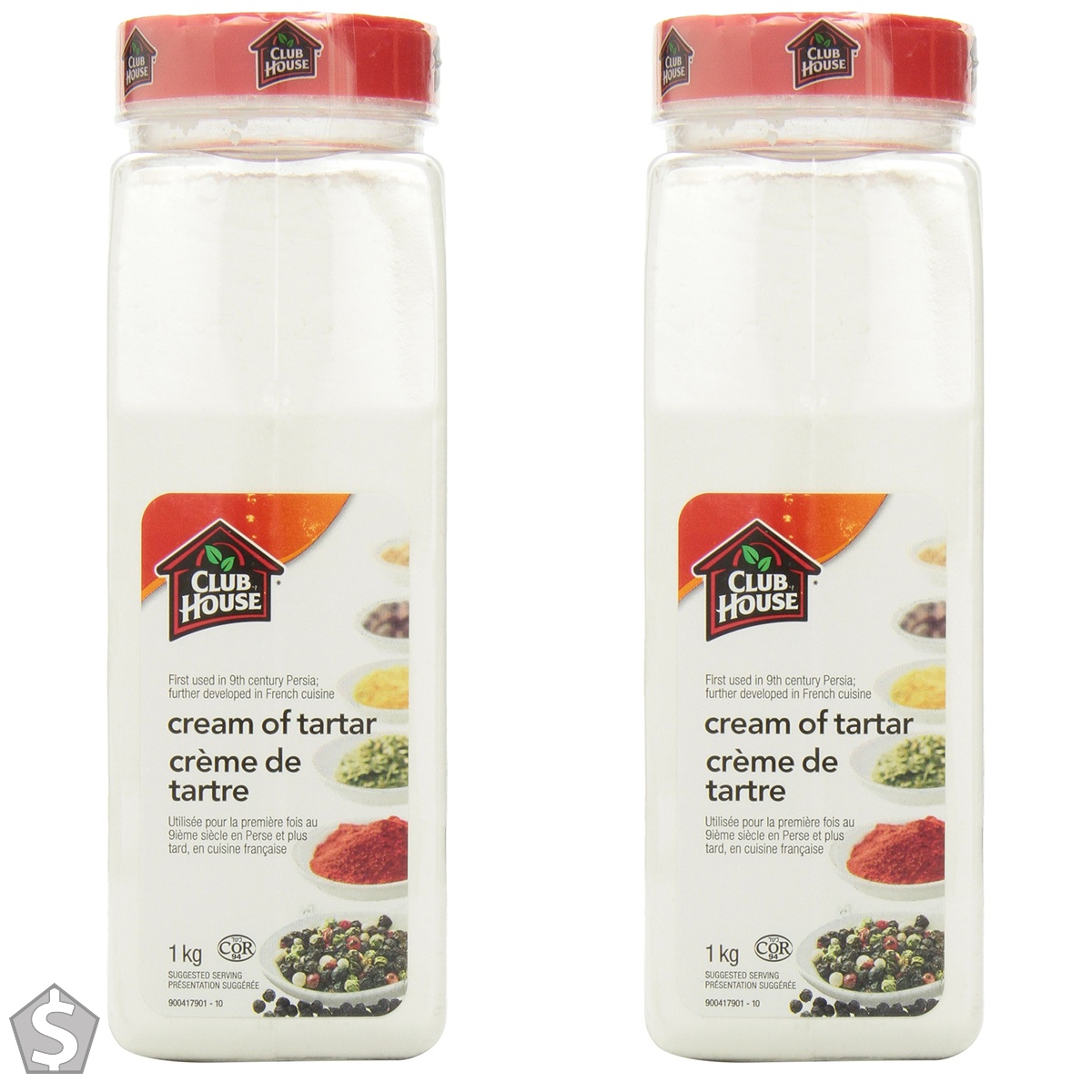 Club house cream of tartar 1kg (Pack of 2)