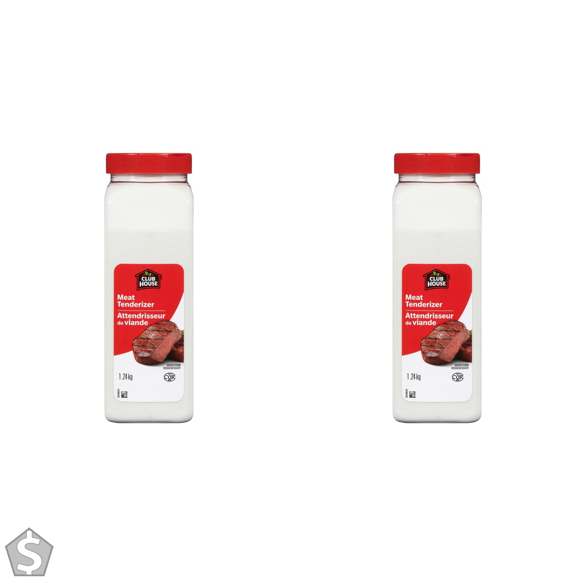 Club House, Quality Natural Herbs & Spices, Meat Tenderizer, 1.24kg (Pack of 2)