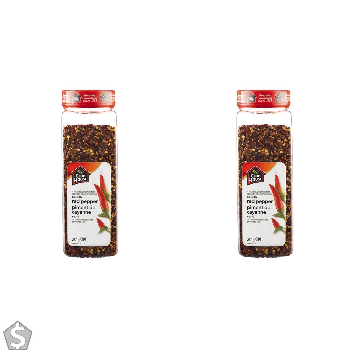 Club House, Quality Natural Herbs and Spices, Crushed Red Pepper, 350g (Pack of 2)