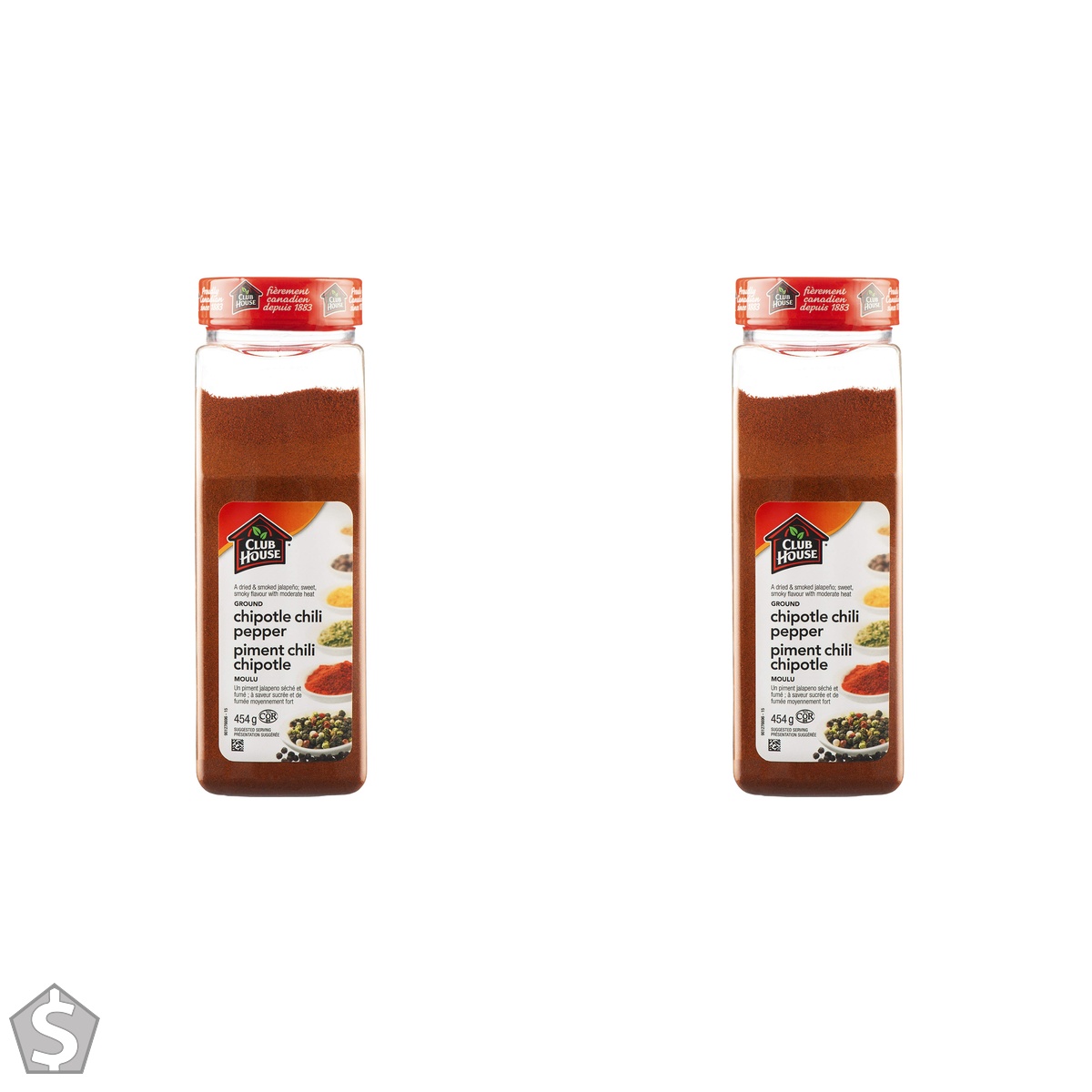 Club House, Quality Natural Herbs and Spices, Ground Chipotle Chili Pepper, 454g (Pack of 2)