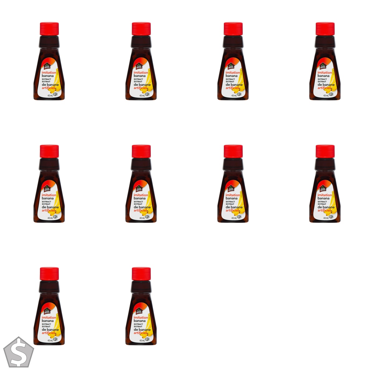 Club House, Quality Baking & Flavouring Extracts, Imitation Banana, 43ml (Pack of 10)