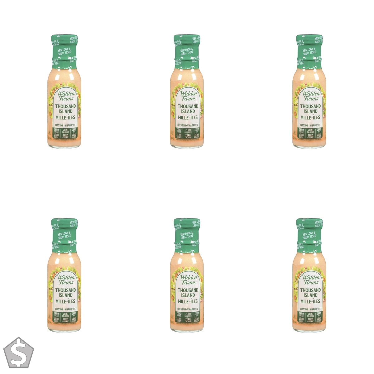 Walden Farms Thousand Island Dressing 237 ml (Pack of 6)