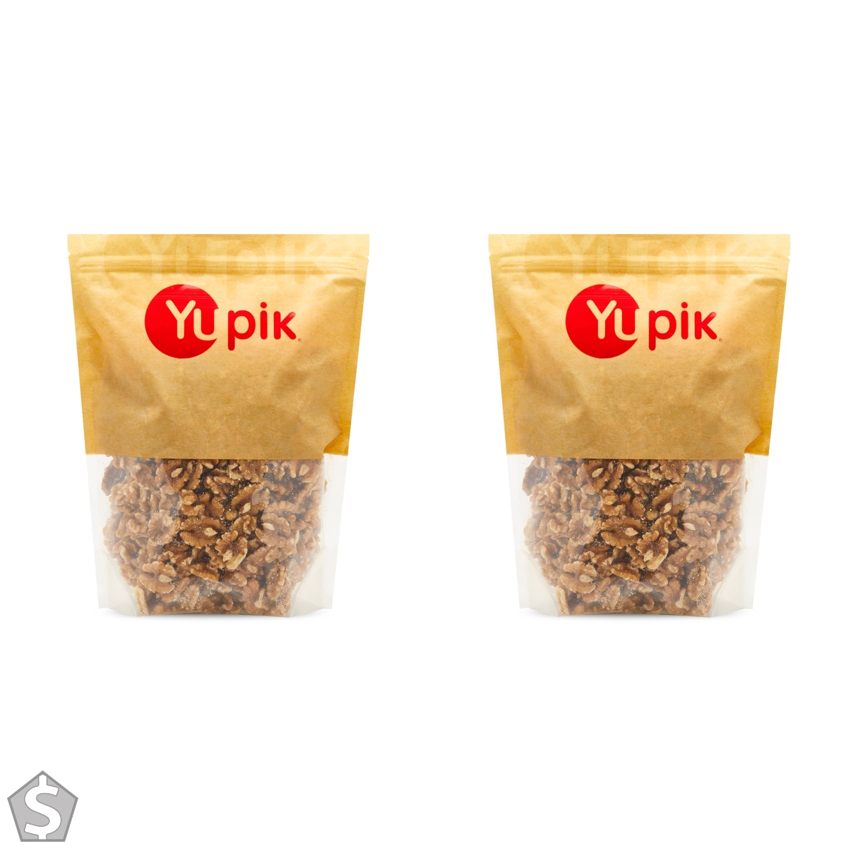 Yupik Raw Walnuts, Halves, 1 kg, Kosher, Gluten-Free, Vegan, Crunchy Nuts, Unsalted, Unroasted, Source of Omegas, Healthy Snacks, Ideal (Pack of 2)