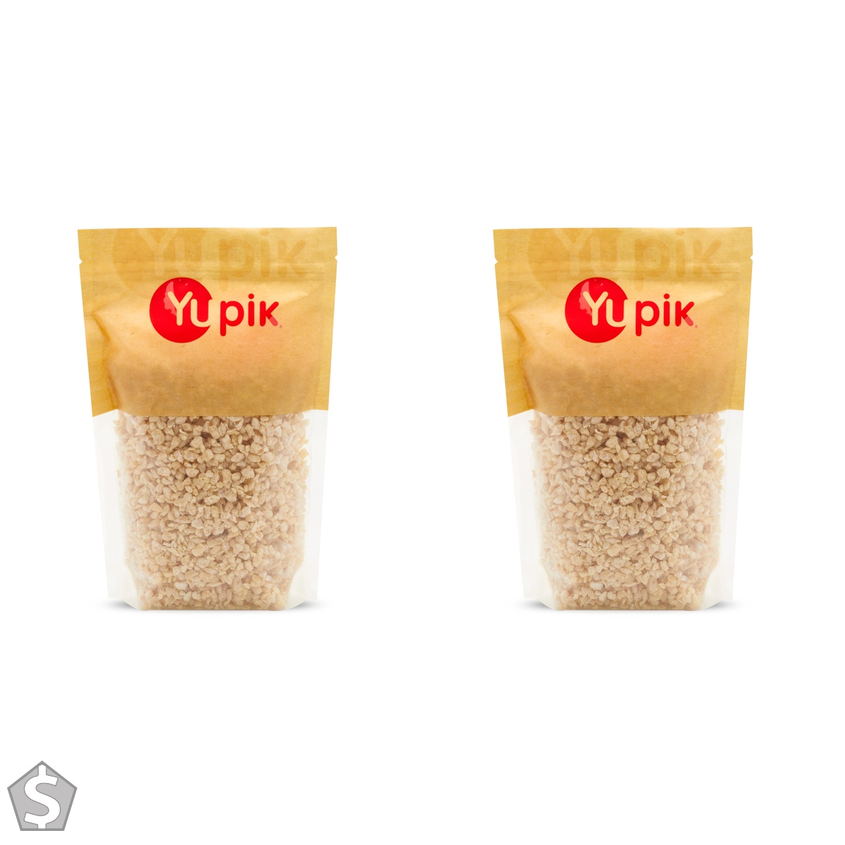 Yupik Crystallized Ginger, Mini Chips, 1 kg, Kosher, Vegan, Small Diced Pieces, Candied Ginger, Cane Sugar Coating, Chopped Pieces (Pack of 2)