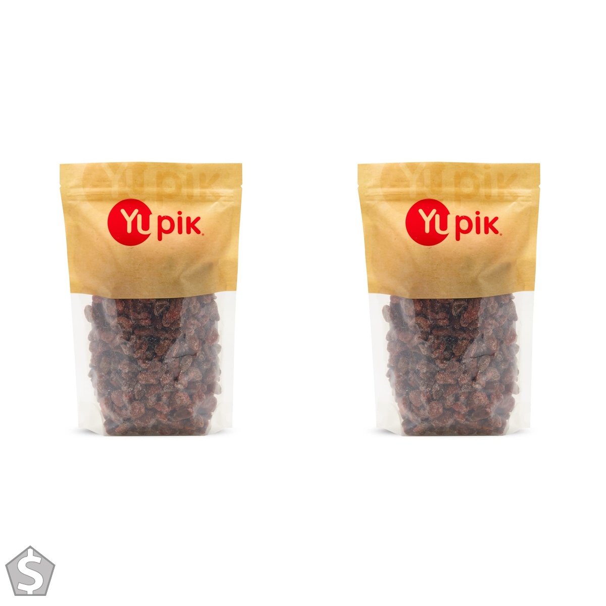 Yupik Dried Strawberries, 1 kg, Vegan, Kosher, Sweetened Dried Fruits, Candied Whole Strawberries, Chewy & Tender, Sweet Snacks, Fruity (Pack of 2)