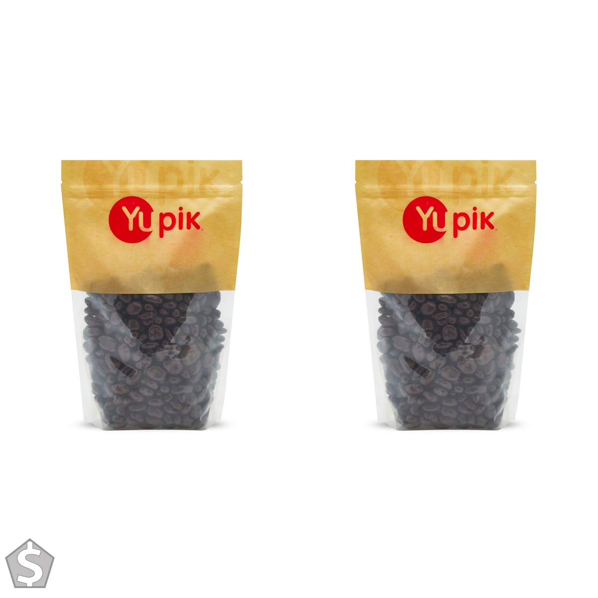 Yupik Dark Chocolate Pecans, 60% Cacao, 1 kg, Kosher, Chocolate Nuts, Pecans Dipped in Rich Dark Chocolate, Crunchy & Smooth, Chocolate (Pack of 2)