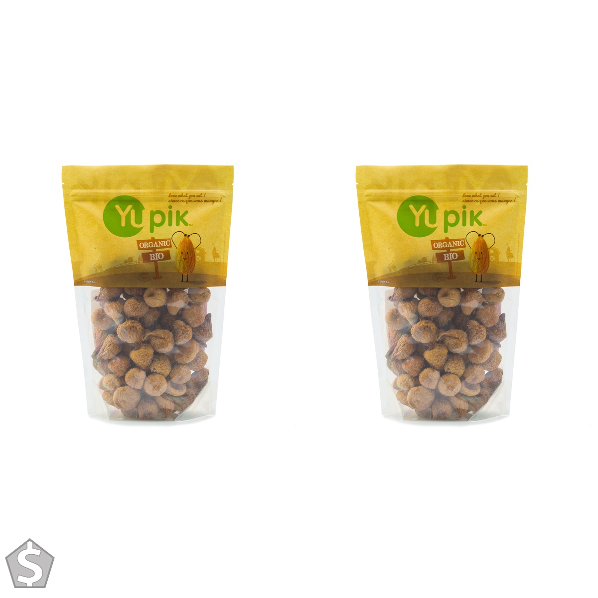 Yupik Organic Conadria Figs, 1 kg, Non-GMO, Vegan, Whole Dried Fruits, Naturally Sweet, No Sulphites, No Added Sugar, Good Source of (Pack of 2)