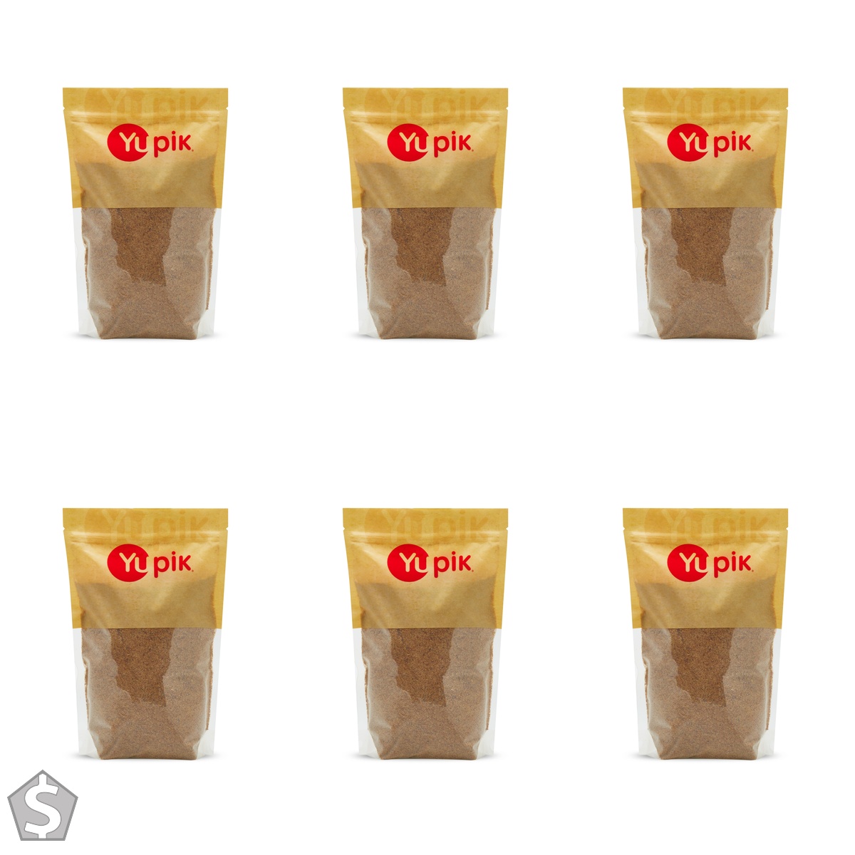 Yupik Ground Flax Seed Meal, 1kg, Raw, Vegan, Kosher, Source of Fiber, Cholesterol-free, Nutty Flavor, Perfect for Baking & Topping 1 kg (Pack of 6)