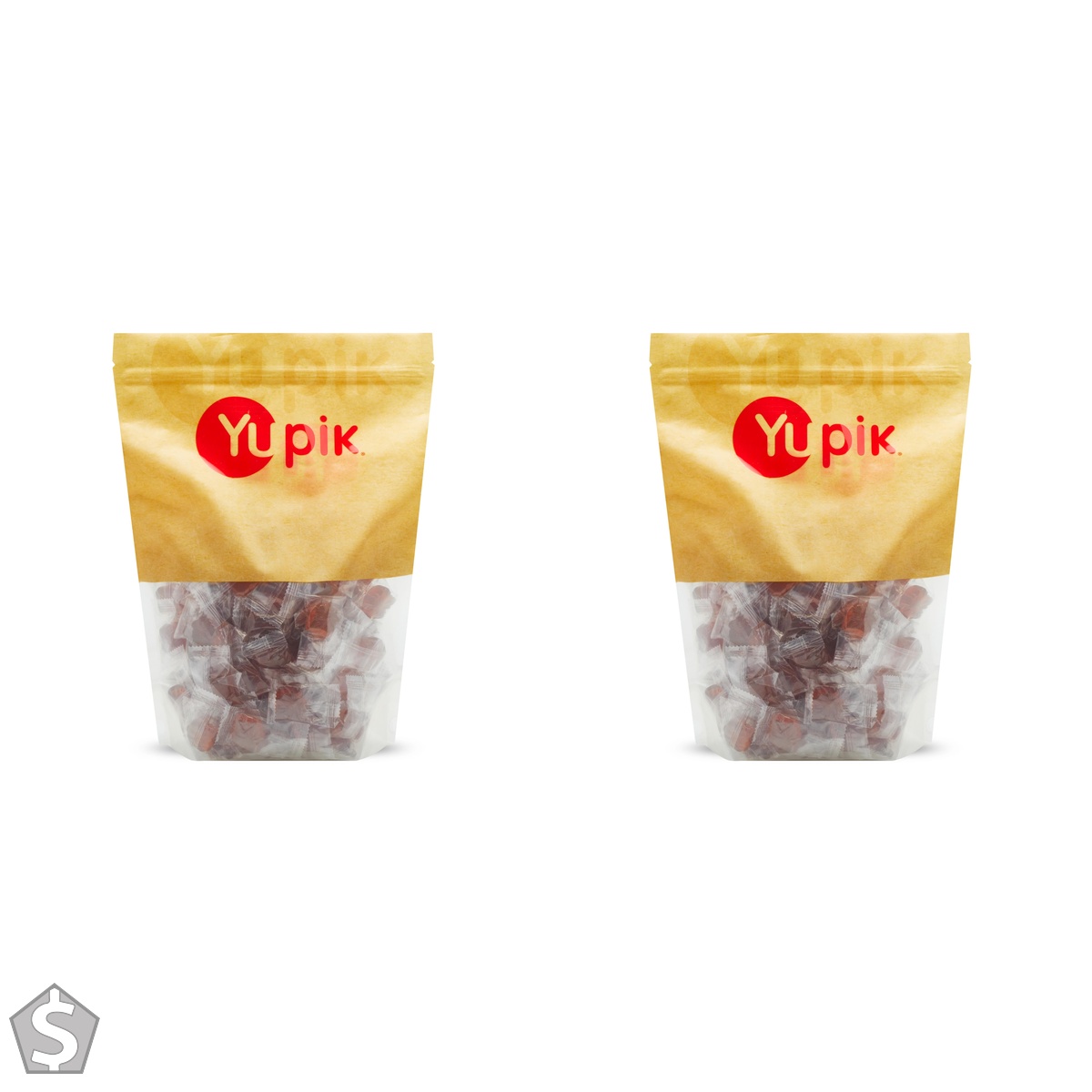 Yupik Maple Leaf Hard Candies With Pure Maple Syrup, 1 kg, Individually Wrapped, Made in Canada, Authentic Flavor, Sweet Candy, Delicious (Pack of 2)