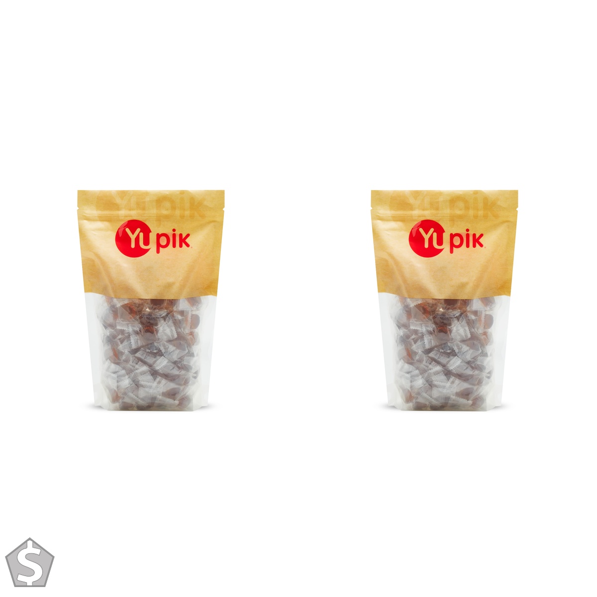 Yupik Maple Syrup Candies, 1 kg, No Sugar Added, Hard Candy Treats, Gluten-Free, Authentic Flavour, Individually Wrapped, Ideal for (Pack of 2)