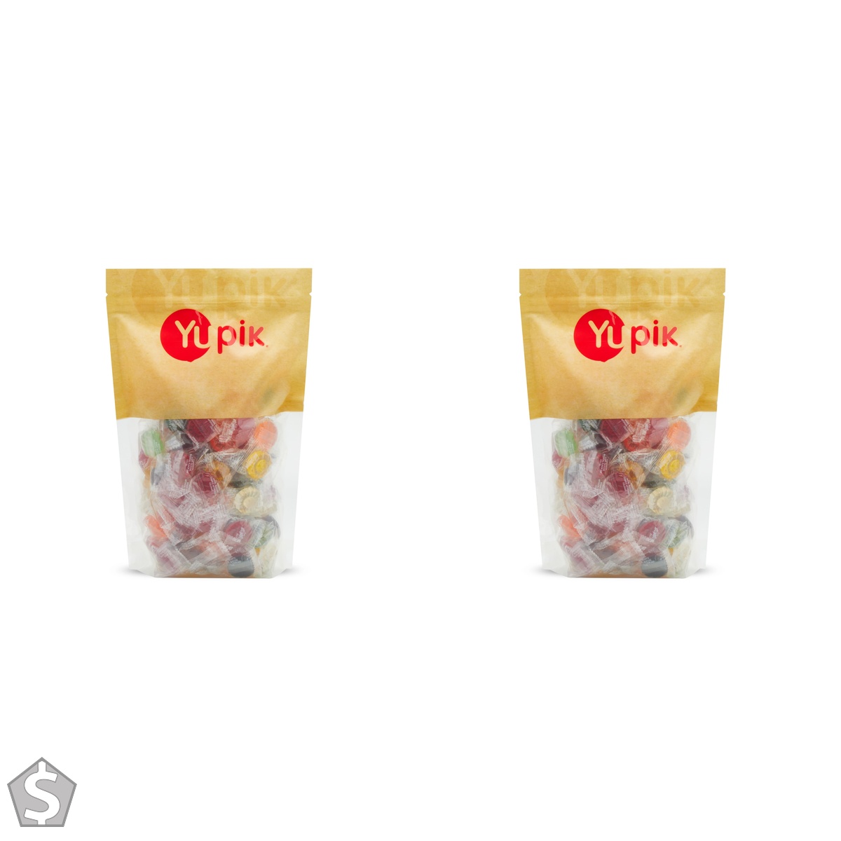 Yupik Assorted Barley Sugar Candies, 1 kg, Gluten-Free, Fat-Free, Individually Wrapped Hard Candies, Perfect for Snacking, Gifting & (Pack of 2)