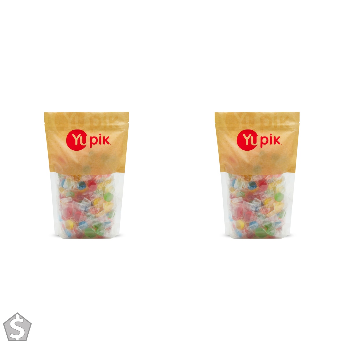 Yupik Assorted Fruit Mix Candies, 1 kg, Sugar-Free Hard Candies, Low-Calorie, Fat-Free, Colorful Fruity Flavours, Perfect for Parties & (Pack of 2)