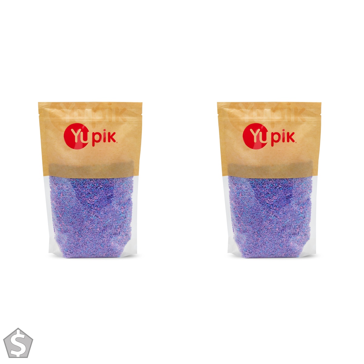 Yupik Cotton Candy Flavored Sprinkles, 1Kg, Low Sugar, Kosher, Cholesterol-Free, Fat-Free, Perfect for Baking and Decorating Ice Cream (Pack of 2)