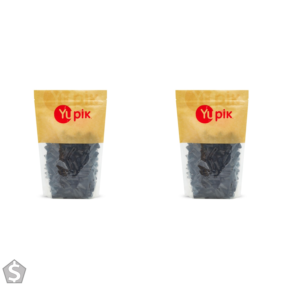 Yupik Finnish Soft Black Licorice Bites, 1 kg, Soft & Chewy Candy, Original Sweet Licorice Flavor, Fun Treat, Delicious Snack, Halloween (Pack of 2)