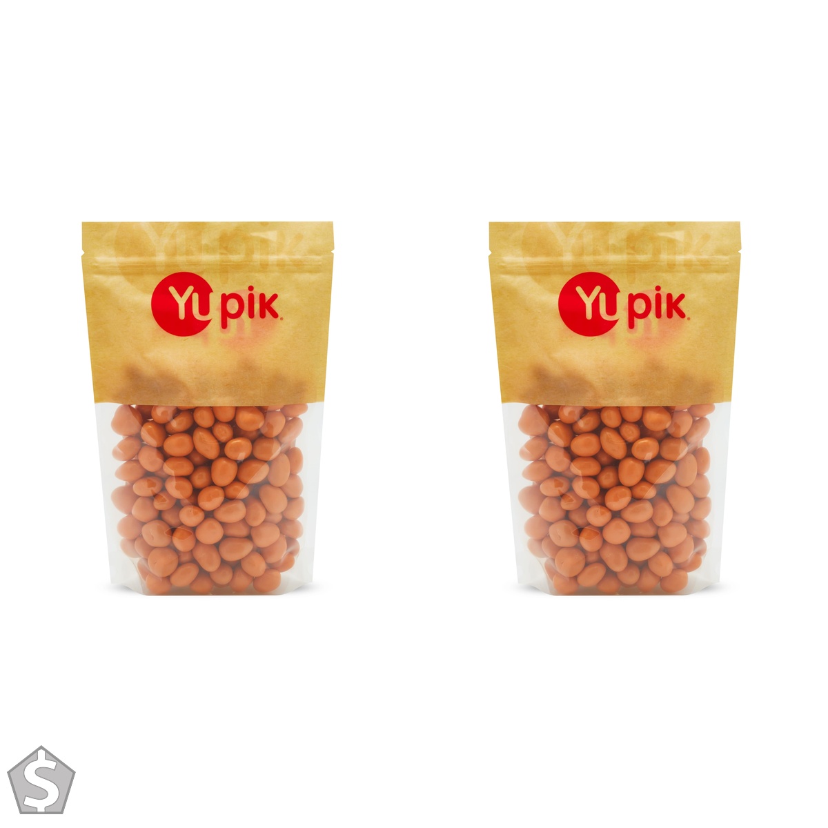 Yupik Milk Chocolate Covered Apricots, 1 kg, Kosher, Dried Fruits, Apricots Dipped in Fine Milk Chocolate, Candy Coating, Smooth & (Pack of 2)