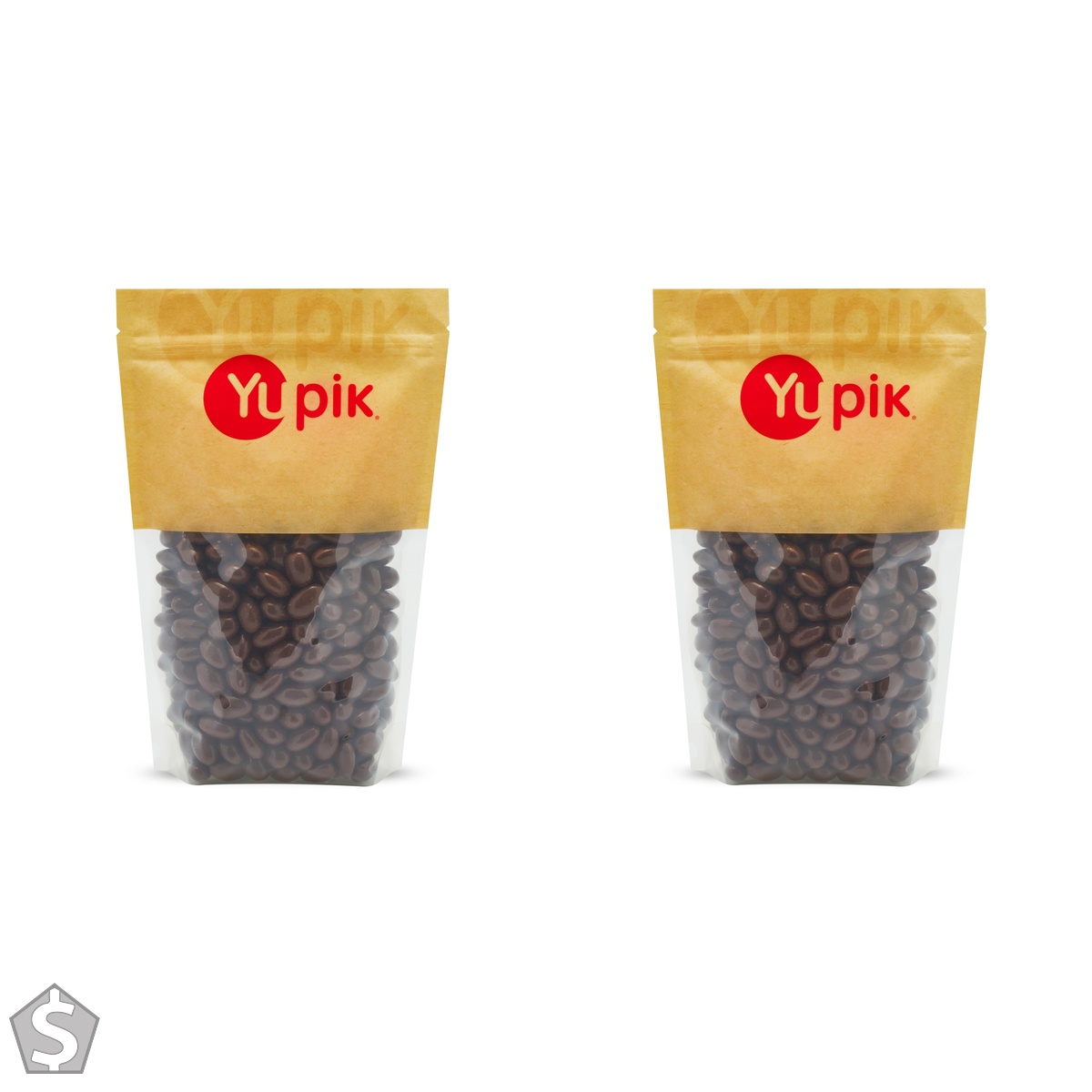 Yupik Sugar Free Milk Chocolate Covered Almonds, 1 kg, Kosher, Whole Nuts, Almonds Dipped in Fine Milk Chocolate, No Sugar Added Snacks (Pack of 2)