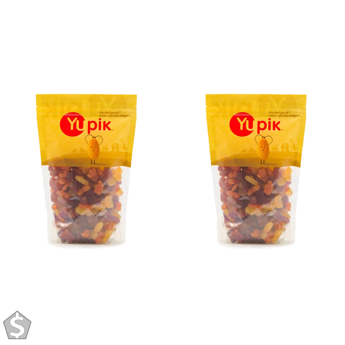 Yupik Jelly Zoo Animals, 1 kg, Kosher, Natural Fruit Flavors, Chewy & Colorful, Animal-Shaped Gummies, Fun Treat, Sweet Candy, Delicious (Pack of 2)