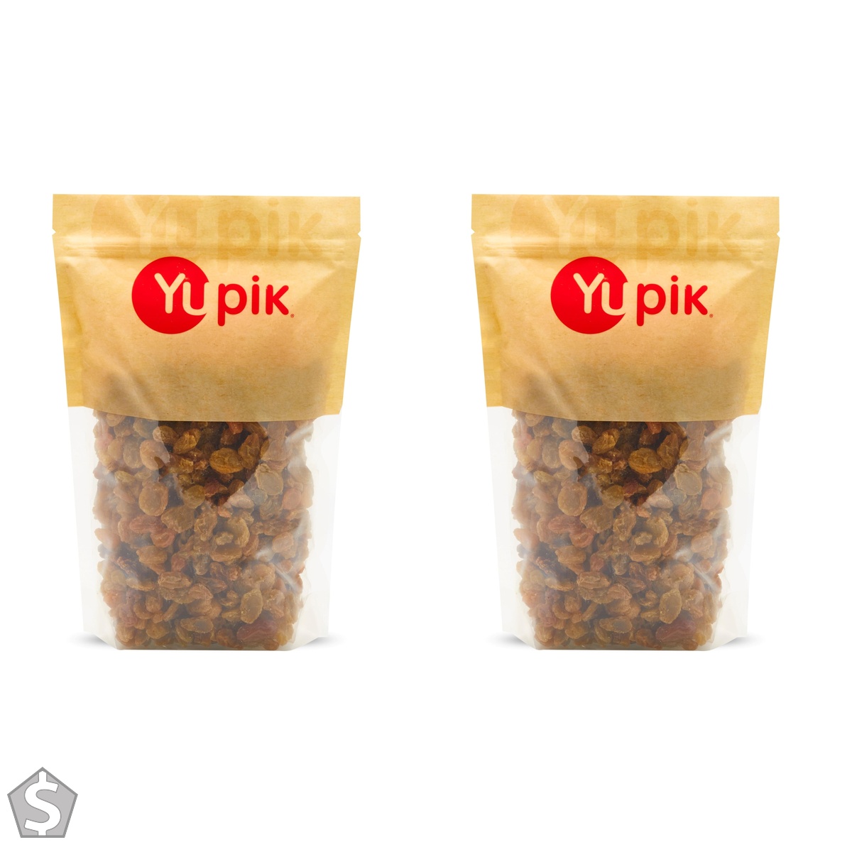 Yupik Jumbo Golden Raisins, 1 kg, Kosher, Vegan, Whole Dried Fruits, Large Raisins, Grown in California, Naturally Sweet, No Added Sugar (Pack of 2)