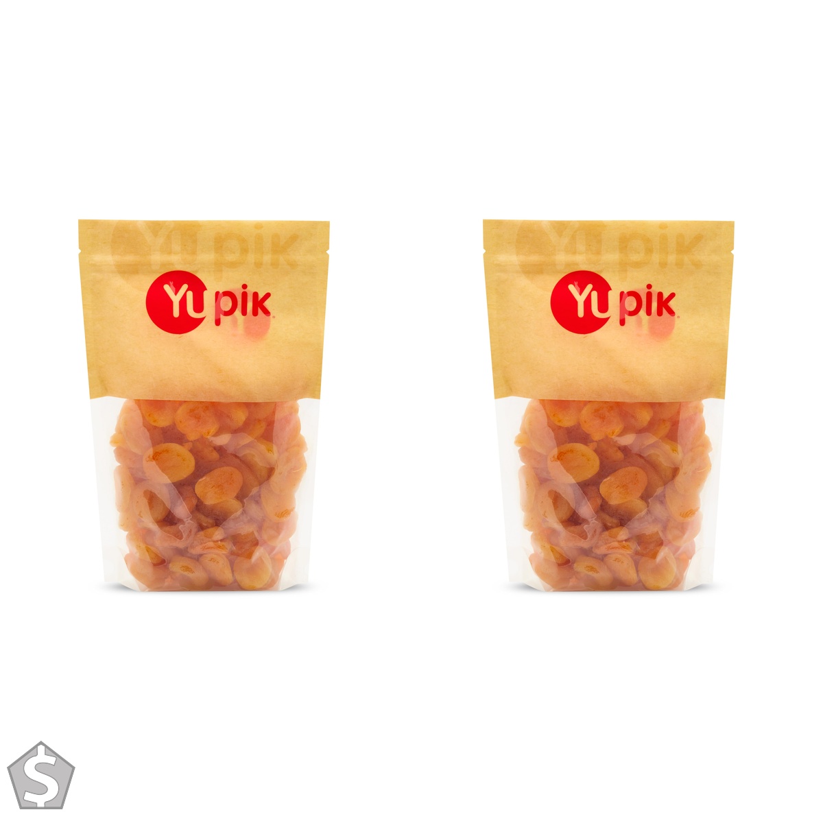 Yupik Jumbo Turkish Apricots, 1 kg, Vegan, Kosher, Dried Fruits, Large Pitted Apricots, No Added Sugar, Naturally Sweet, Source of Fiber (Pack of 2)