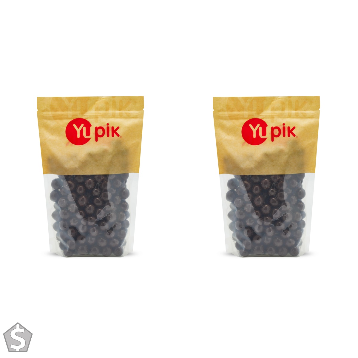 Yupik Dark Chocolate Covered Hazelnuts (Filberts), 60% Cacao, 1 kg, Kosher, Whole Nuts, Hazelnuts Dipped in Rich Dark Chocolate (Pack of 2)