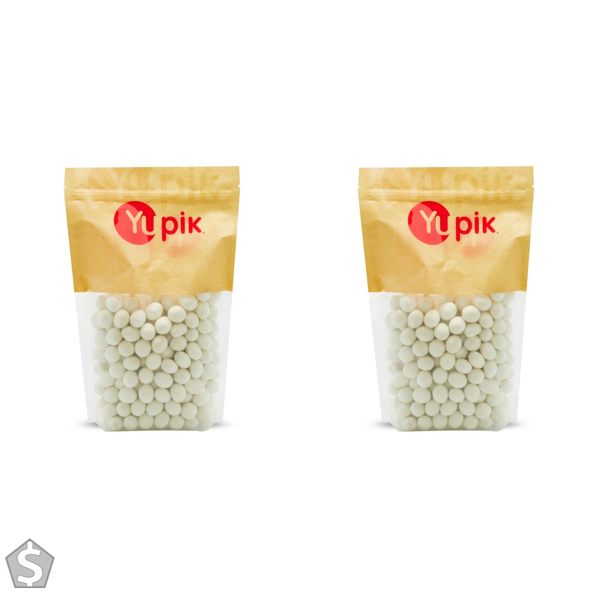 Yupik Yogurt Covered Almonds, 1 kg, Kosher, Whole Nuts, Yogurt Bites, Almonds Dipped in Yogurt, Crunchy & Creamy, Sweet Snacks, Ideal for (Pack of 2)