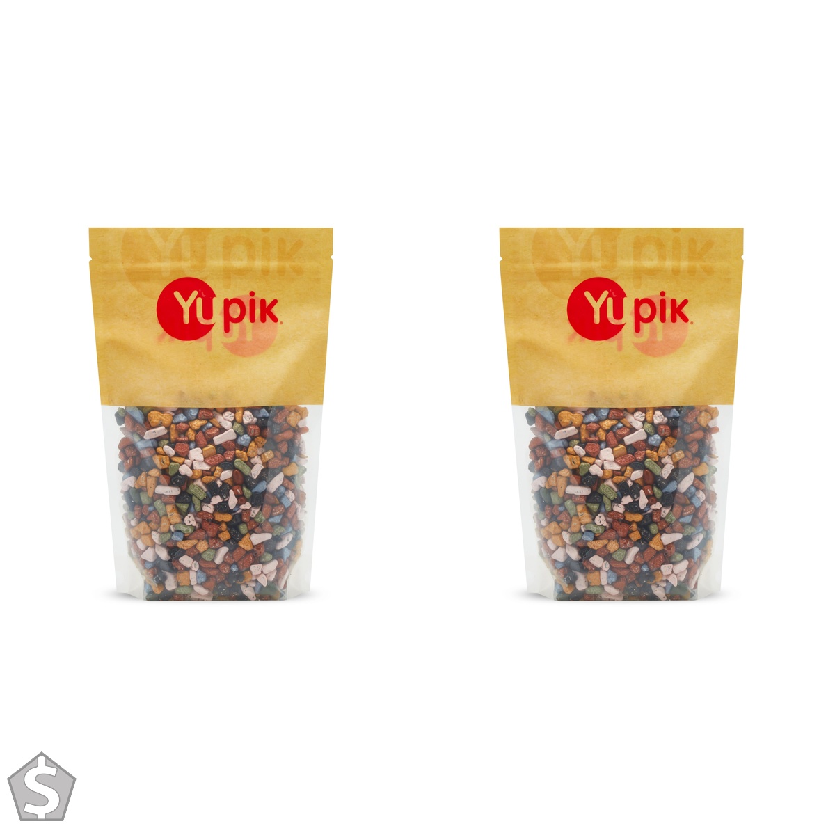 Yupik Kimmie Choco Rocks, 1 kg, Gluten-Free, Kosher, Rock-Shaped Candy, Milk Chocolate Flavor, Chocolate Candy, Fun Snacks, Ideal for (Pack of 2)