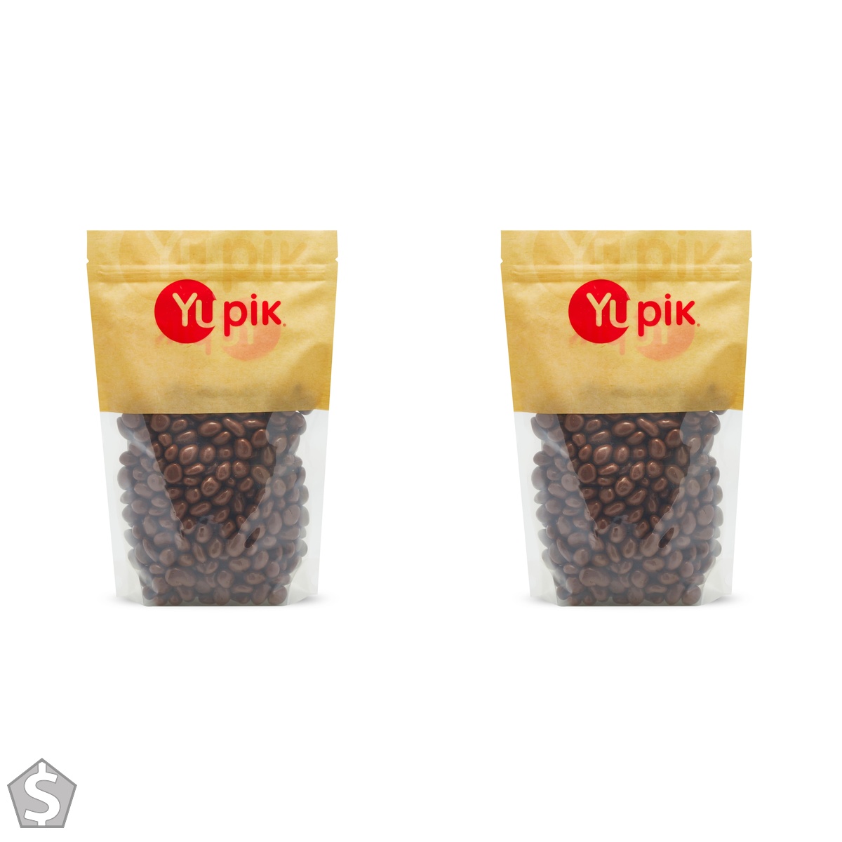 Yupik Milk Chocolate Covered Cranberries, 1 kg, Kosher, Dried Fruits, Dried Cranberries Dipped in Fine Milk Chocolate, Smooth & Chewy (Pack of 2)