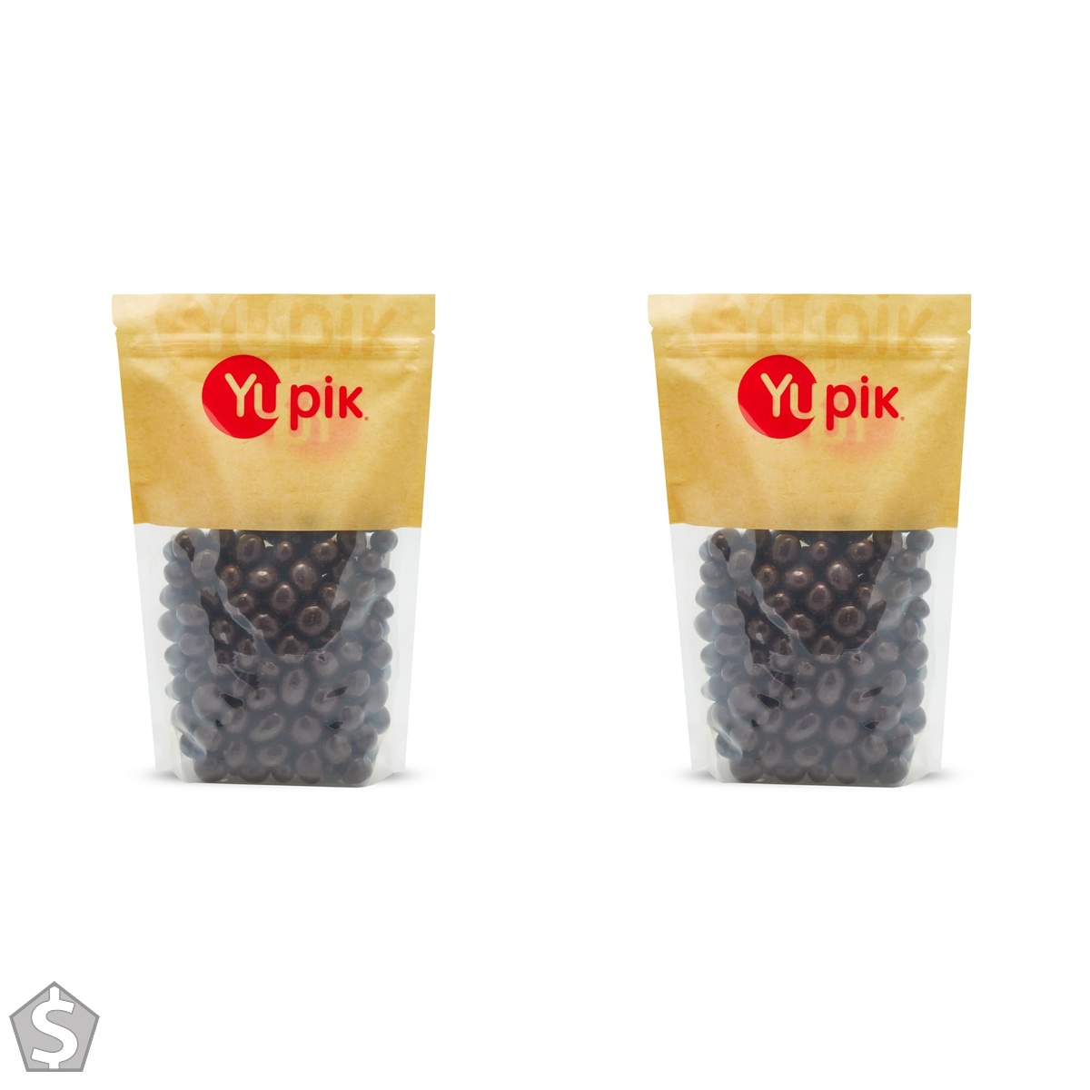 Yupik Dark Chocolate Covered Dates, 60% Cacao, 1 kg, Kosher, Dried Fruits, Dates Dipped in Rich Dark Chocolate, Chewy & Smooth, Source of (Pack of 2)