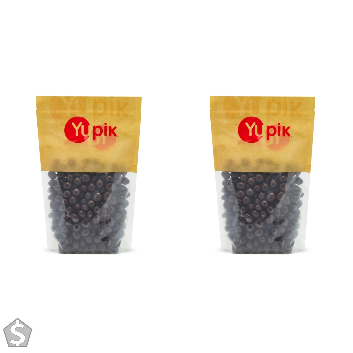 Yupik Dark Chocolate Covered Blueberries, 60% Cacao, 1 kg, Kosher, Whole Dried Blueberries Dipped in Rich Dark Chocolate, Smooth & Chewy (Pack of 2)