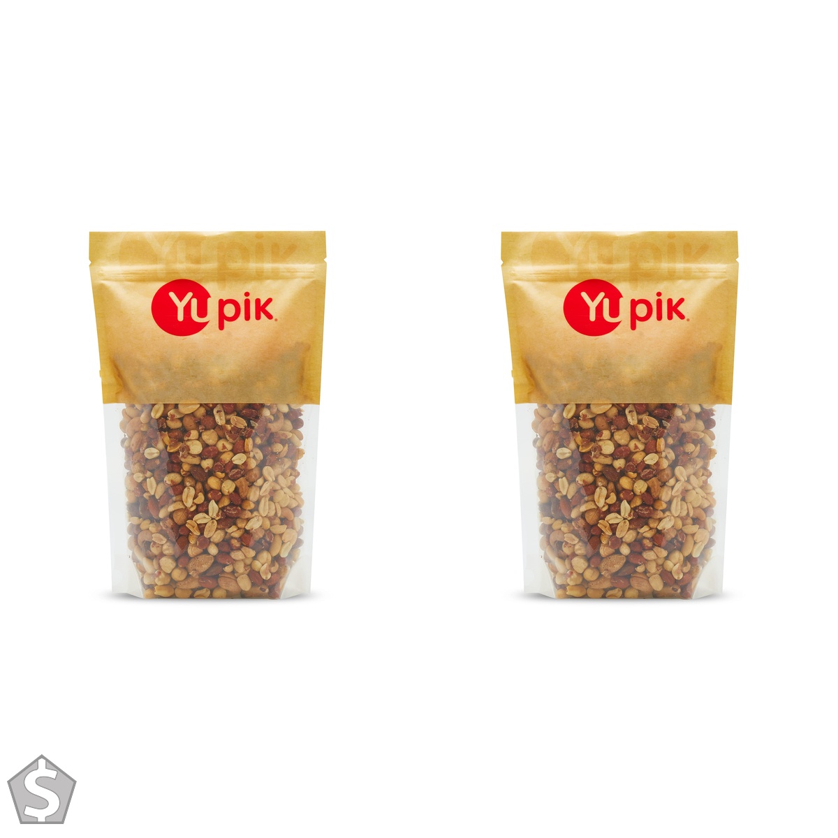 Yupik Mixed Nuts, 1kg, A Blend of Roasted Peanuts, Almonds, Brazil Nuts, Cashews & Hazelnuts, Non-GMO Canola Oil, Cholesterol Free (Pack of 2)