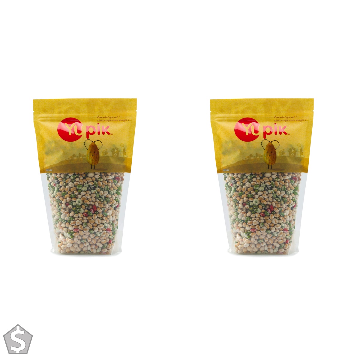 Yupik Mix Wasabi Beans, 1kg, Spicy & Crunchy Wasabi Beans, Kosher, Vegan, High in Protein & Fiber, Cholesterol Free, Perfect for Snacking (Pack of 2)