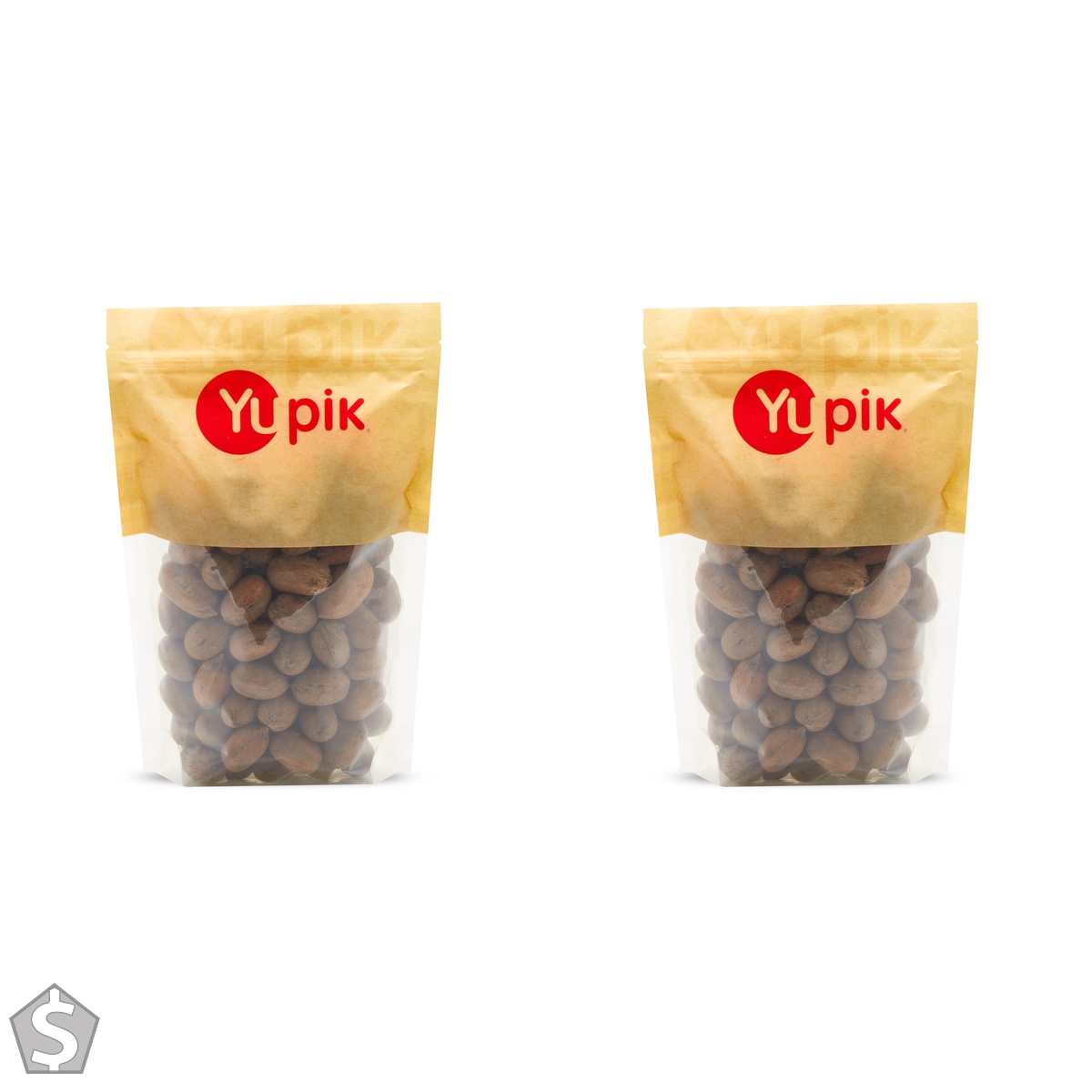 Yupik Pecans In Shell, 1 kg, Gluten-Free, Vegan, Raw Nuts with Shell, Whole & Natural, Unroasted, Unsalted, Source of Fiber, Healthy (Pack of 2)