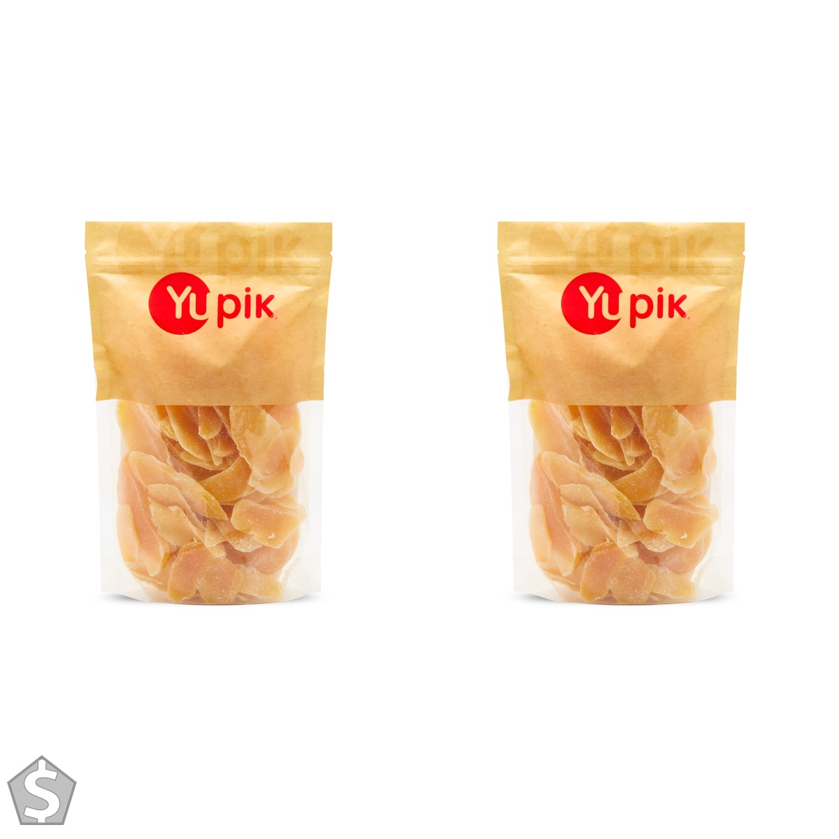 Yupik Dried Mango, Sliced, 1 kg, Gluten-Free, Vegan, Kosher, Sweetened Tropical Dried Fruits, Mango Slices, No Added Sulphites, Fruity (Pack of 2)