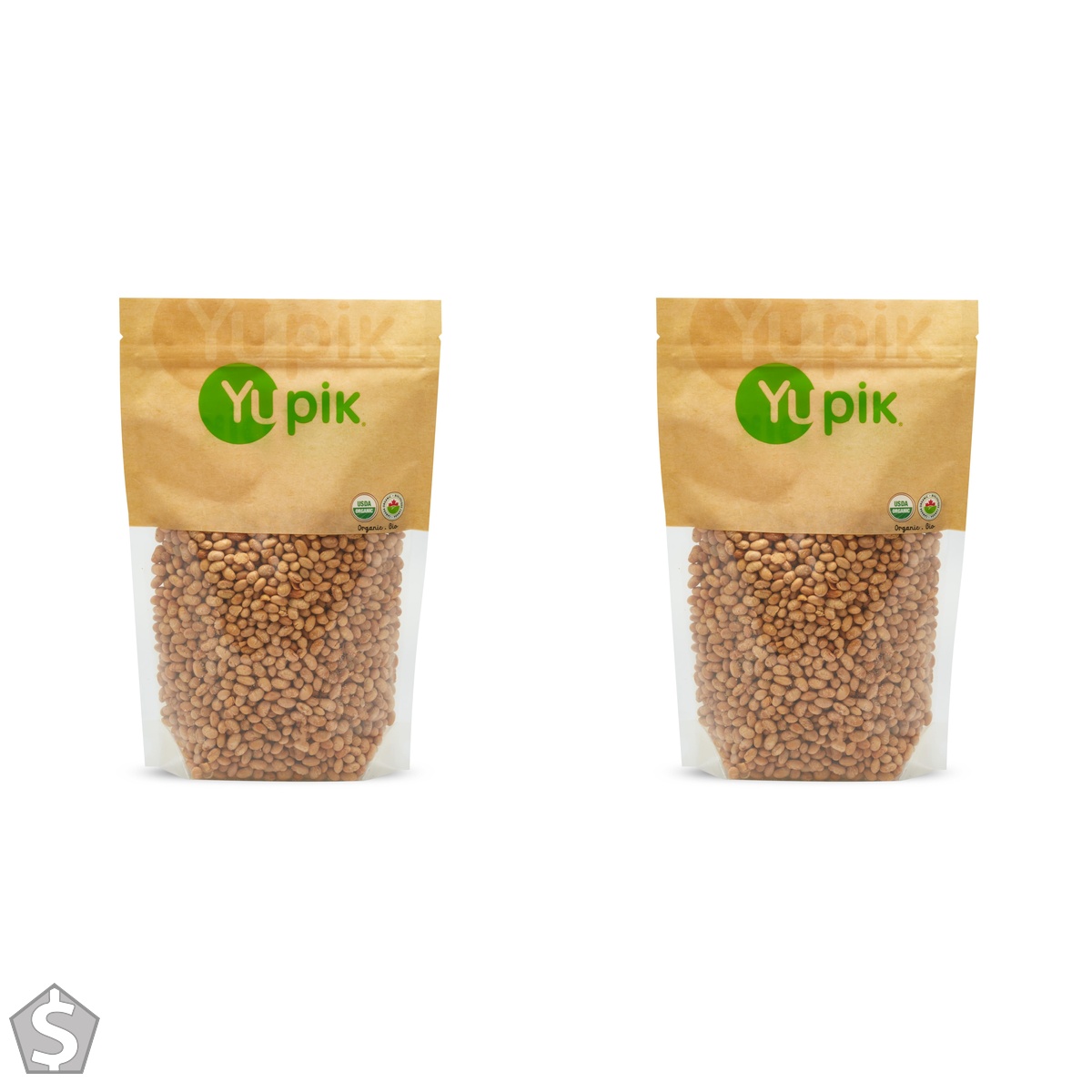 Yupik Organic Dry Roasted & Salted SOYA Nuts, 1 kg, Non-GMO, Vegan, Gluten-Free, Kosher, High Protein Snack, Low-Calorie, Perfect for (Pack of 2)