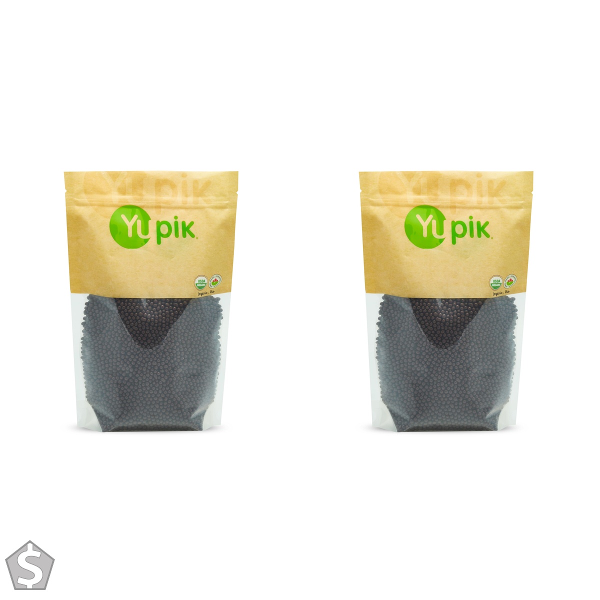 Yupik Organic Dark Chocolate Covered Puffed Quinoa, 70% Cacao, 1 kg, Gluten-Free, GMO-Free, Kosher, Vegan, Quinoa Pops, Quinoa Dipped in (Pack of 2)