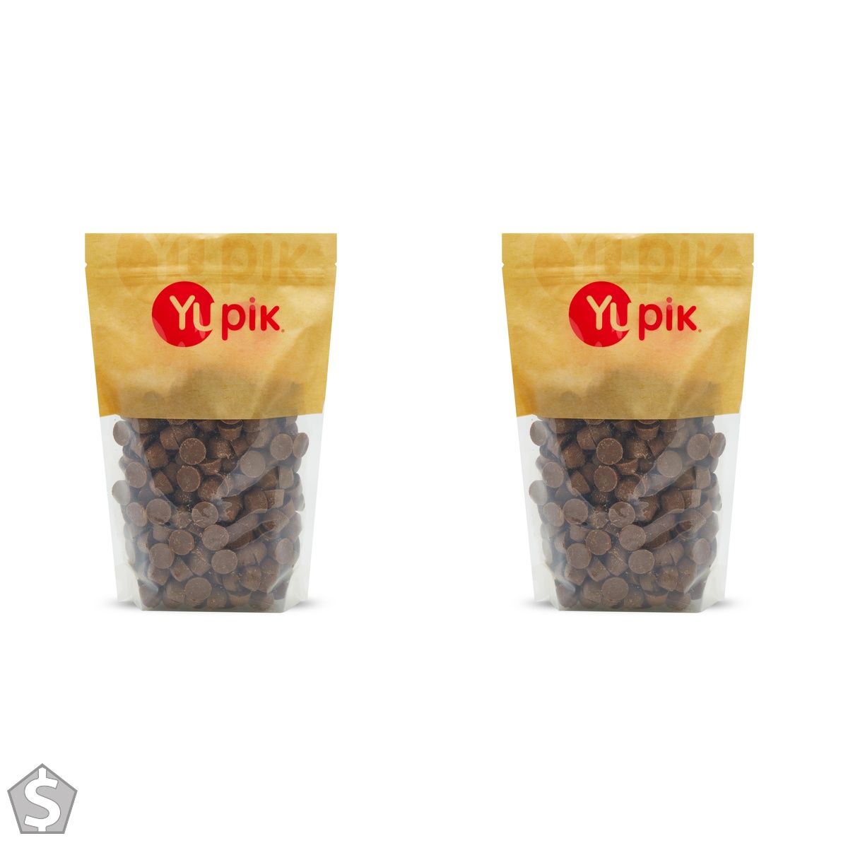 Yupik Mini Peanut Butter Cups, 1 kg, Kosher, GMO-Free, Mini Candy, Chocolate Flavored Coating, Peanut Butter Filling, Chocolate Candy (Pack of 2)