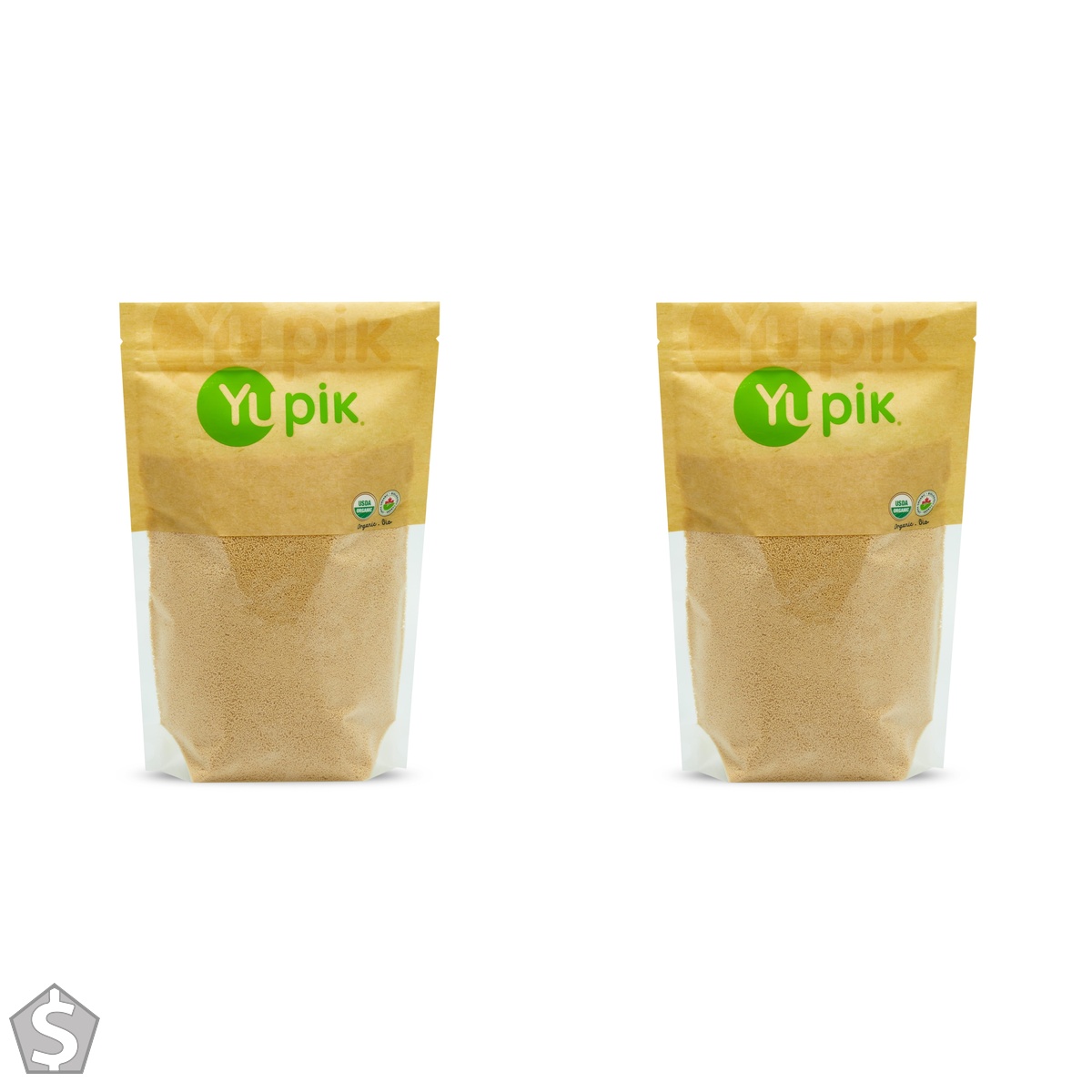 Yupik Organic Maple Sugar 450g, USDA Certified, Non-GMO, Vegan, Gluten-Free, Kosher, 100% Pure Maple Syrup Natural Sweetener, No (Pack of 2)