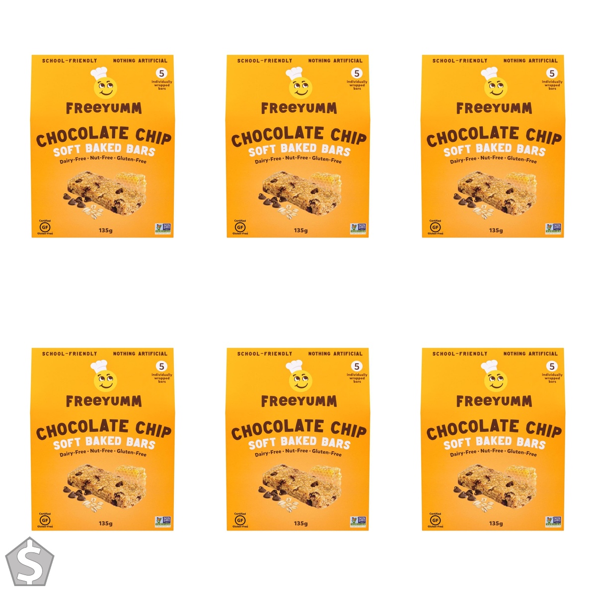 Free Yumm Chocolate Chip Soft Baked Oat Bars 1 count (Pack of 6)