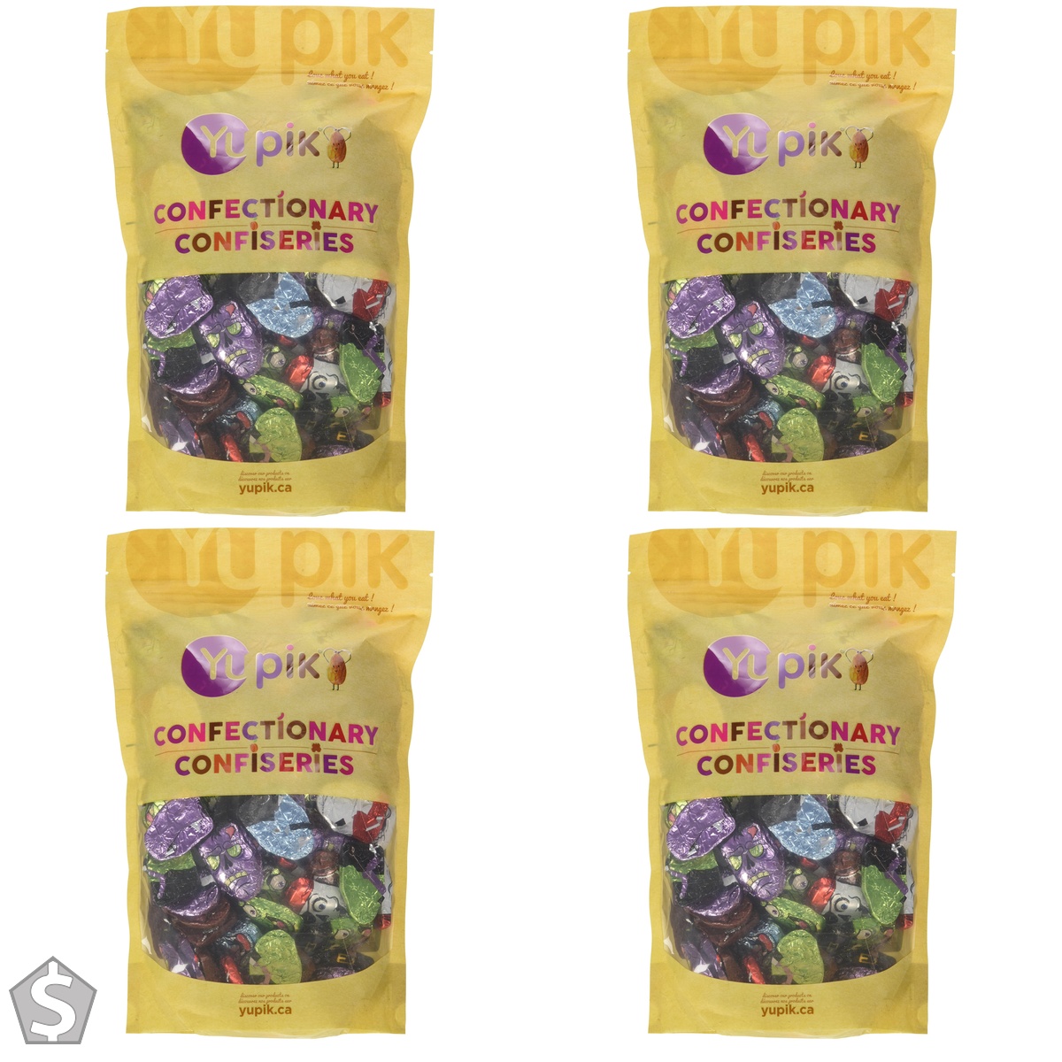 Yupik Halloween Monster, Chocolate Flavored, 1 Kg (Pack of 4)