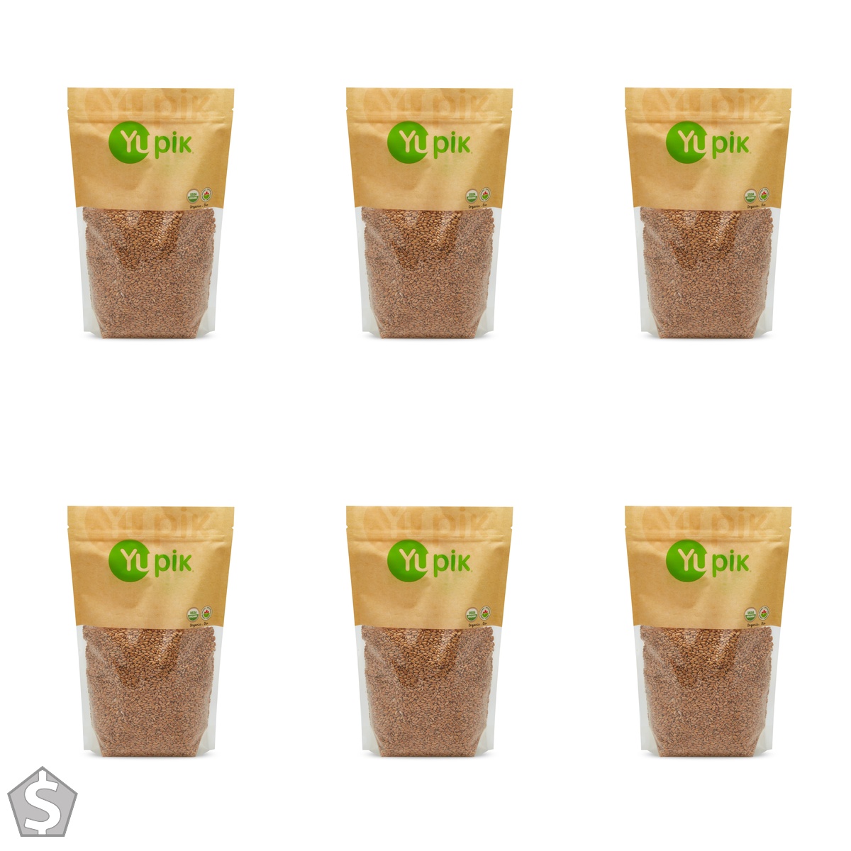 Yupik Organic Wheat, 1 kg, Non-GMO, Vegan, Kosher, Raw Whole Grains, Salt-Free, Oil-Free, Source of Fiber, Sprouts Easily, Ideal for (Pack of 6)