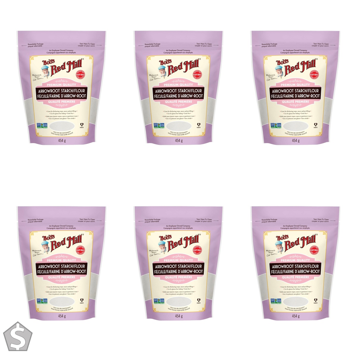 Bob's Red Mill Arrowroot Starch Flour, Arrowroot, 454 Grams 454 g (Pack of 6)