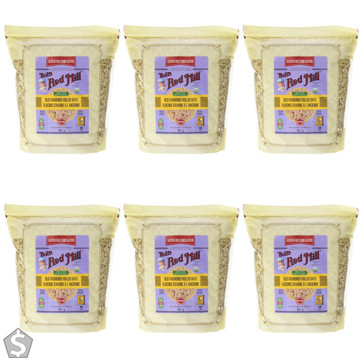 Bobs Red Mill Old Fashioned Rolled Oats, 907 Grams 907 g (Pack of 6)