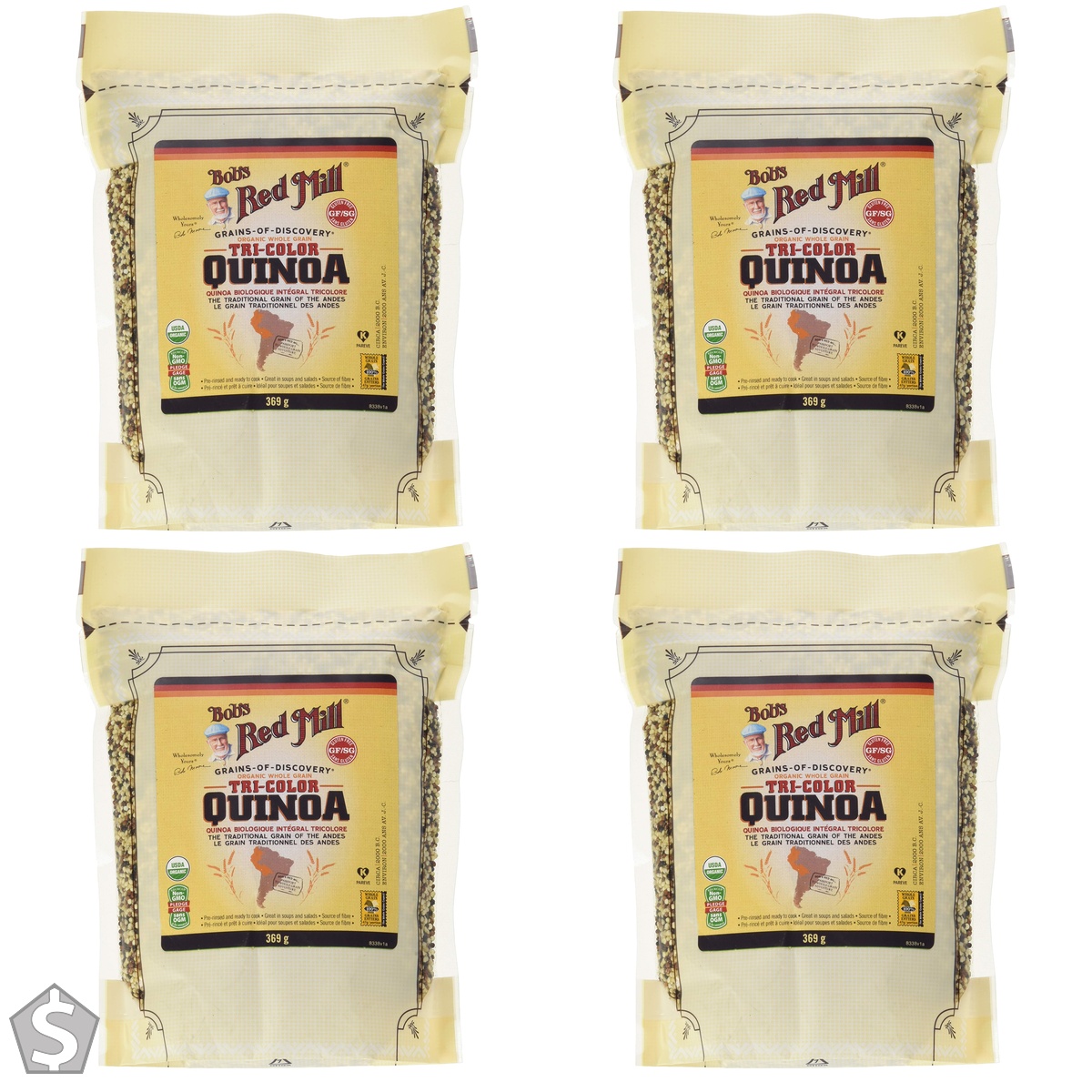 Bob's Red Mill Tricolor Quinoa, Organic, 369 Grams 369 g (Pack of 4)