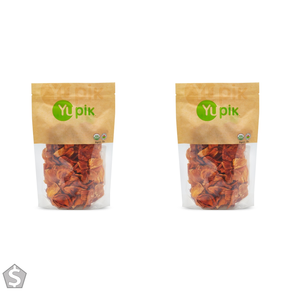 Yupik Organic Jackfruit, 500 g, Non-GMO, Vegan, Gluten-Free, Kosher, Tender & Chewy Fruit with Mango & Peach Flavour Notes, Perfect for (Pack of 2)