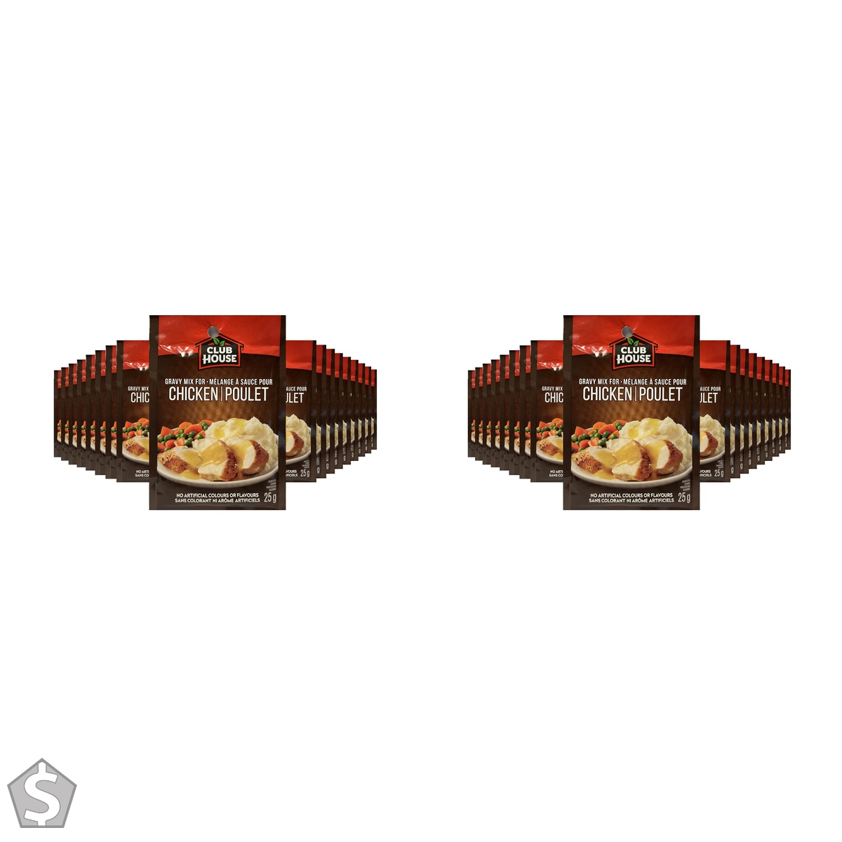 Club House, Dry Sauce/Seasoning/Marinade Mix, Chicken Gravy, 25g, Case Pack 18 Count - Packaging May Vary 25 g (Pack of 2)