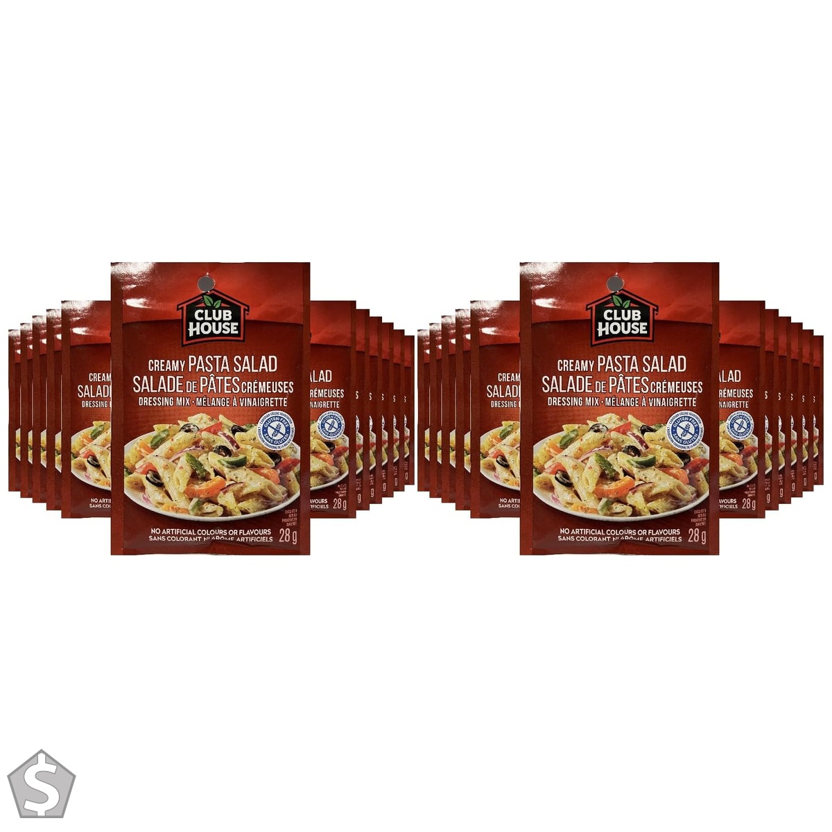 Club House, Dry Sauce/Seasoning/Marinade Mix, Creamy Pasta Salad, 28g, Case Pack, 1 Count 28 g (Pack of 2)